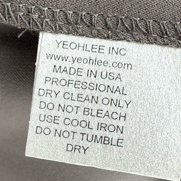 YEOHLEE New York Sz M Open Front Grayish Brown Microfiber Jacket Overcoat I2 - Picture 5 of 5